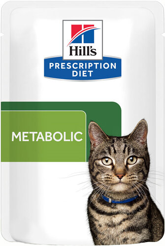 Хиллс 605611 Диета пауч для кошек Metabolic для коррекции веса Курица 85г