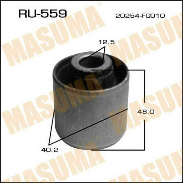 MASUMA RU559 (20254AJ08A / 20254FG010 / 20254FJ000) сайлентблок рычага задней подвески\ Subaru (Субару) Forester