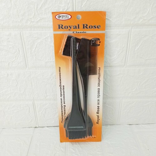 Royal Rose Набор кистей для окрашивания волос 3 предмета