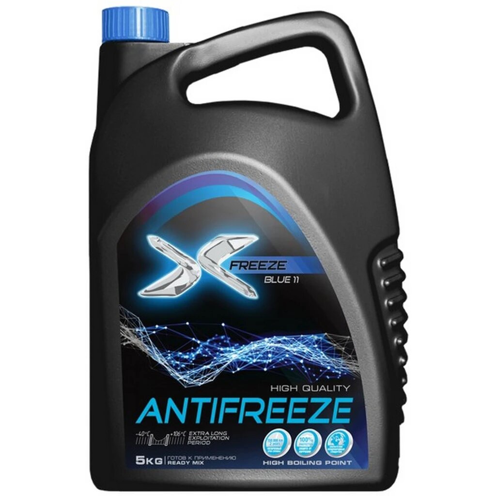 Антифриз X-Freeze Blue 11 G11 -40°С синий 5 кг