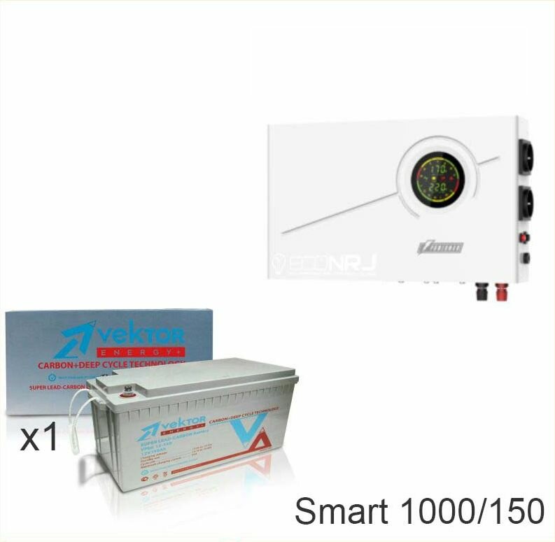 ИБП Powerman Smart 1000 INV + Vektor VPbC 12-150