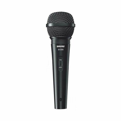 SHURE SV-200 - микрофон динамический вокальный с выкл и кабелем XLR-XLR черный 773700₽