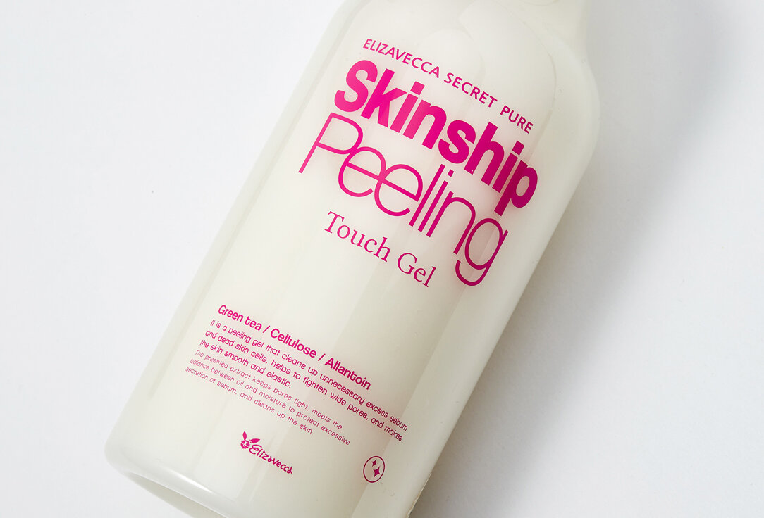 Увлажняющая пилинг скатка для лица и тела Elizavecca Secret Pure Skinship Peeling Touch Gel - фото №5