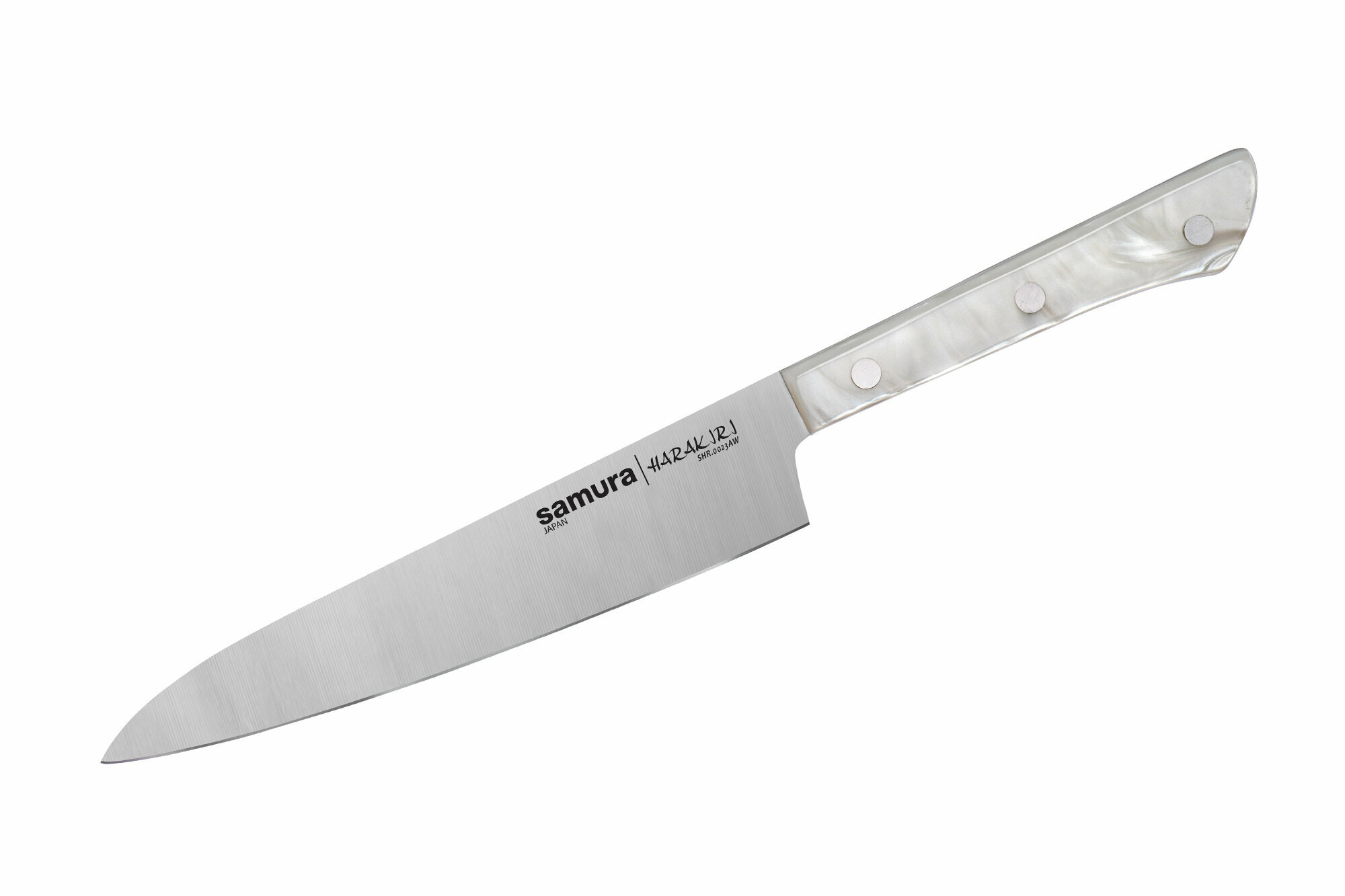 Нож кухонный "Samura HARAKIRI" универсальный 150 мм, корроз.-стойкая сталь, белый акрил,SHR-0023AW