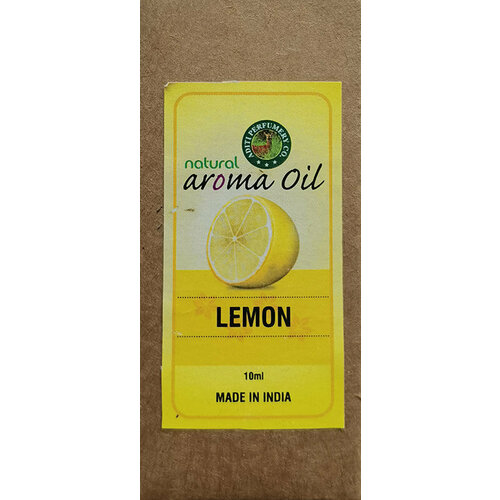 LEMON Natural Aroma Oil, Aditi Perfumery (лимон натуральное ароматическое масло), 10 мл.