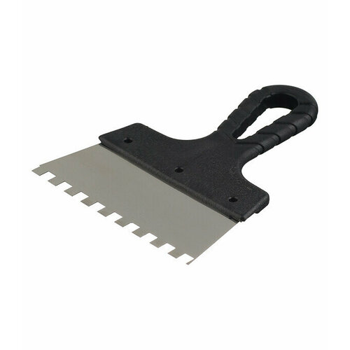 Шпатель зубчатый 150х8 мм с пластиковой ручкой 1010₽