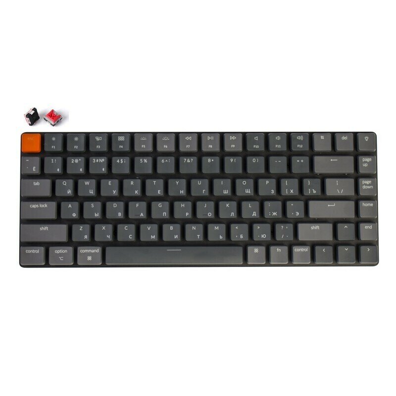 Беспроводная механическая ультратонкая клавиатура Keychron K3, 84 клавиши, RGB подстветка, Red Switch