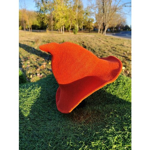 Шляпа ведьмы на Хэллоуин оранжевая