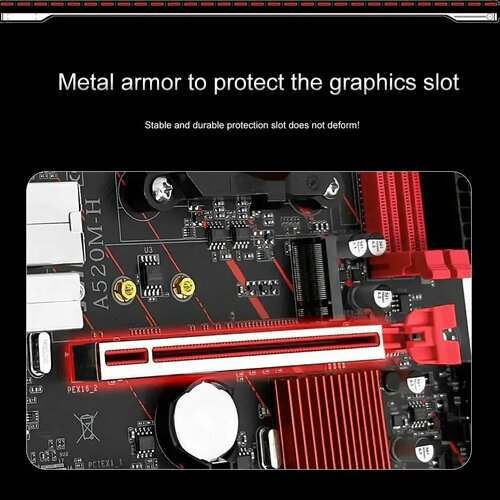 Материнская плата JGINYUE AMD Ryzen A520MH 803200₽