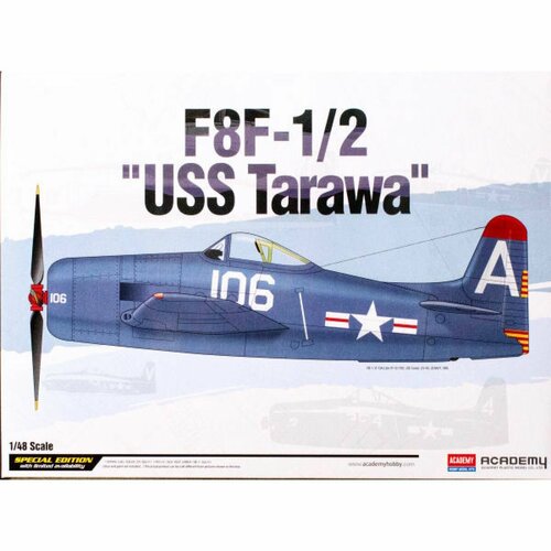 Academy сборная модель 12313 F8F-1/2 Bearcat USS Tarawa 1:48