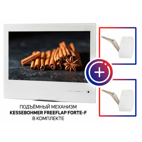 AVEL Встраиваемый Smart телевизор для кухни AVS240KS (White) с подъемным механизмом KESSEBOHMER FREEflap forte-F avel smart телевизор в зеркале avs245sm magic mirror hb