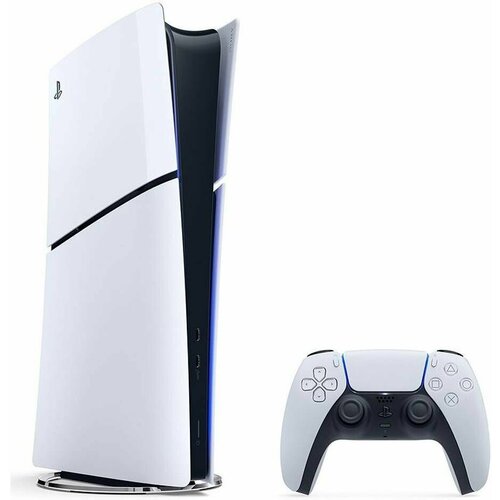 Игровая приставка Sony PlayStation 5 PS5 Slim (c дисководом) 1TB Ultra HD Blue-Ray CFI-2000A игровая консоль sony playstation 5 slim blue ray 1tb white cfi 2000a