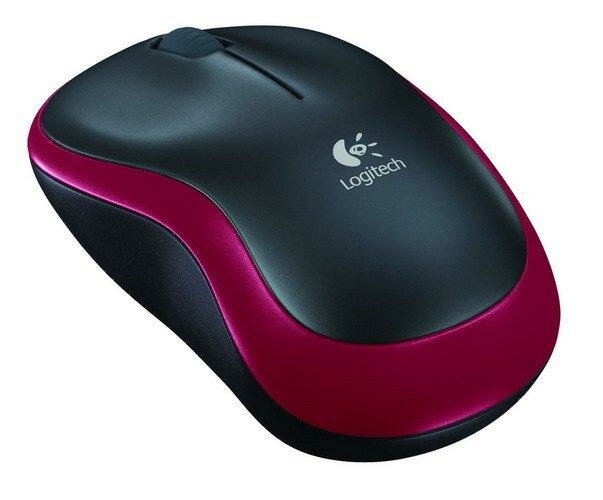 Мышь компьютерная Logitech M185 Wireless/Red USB (910-002240/910-002633)