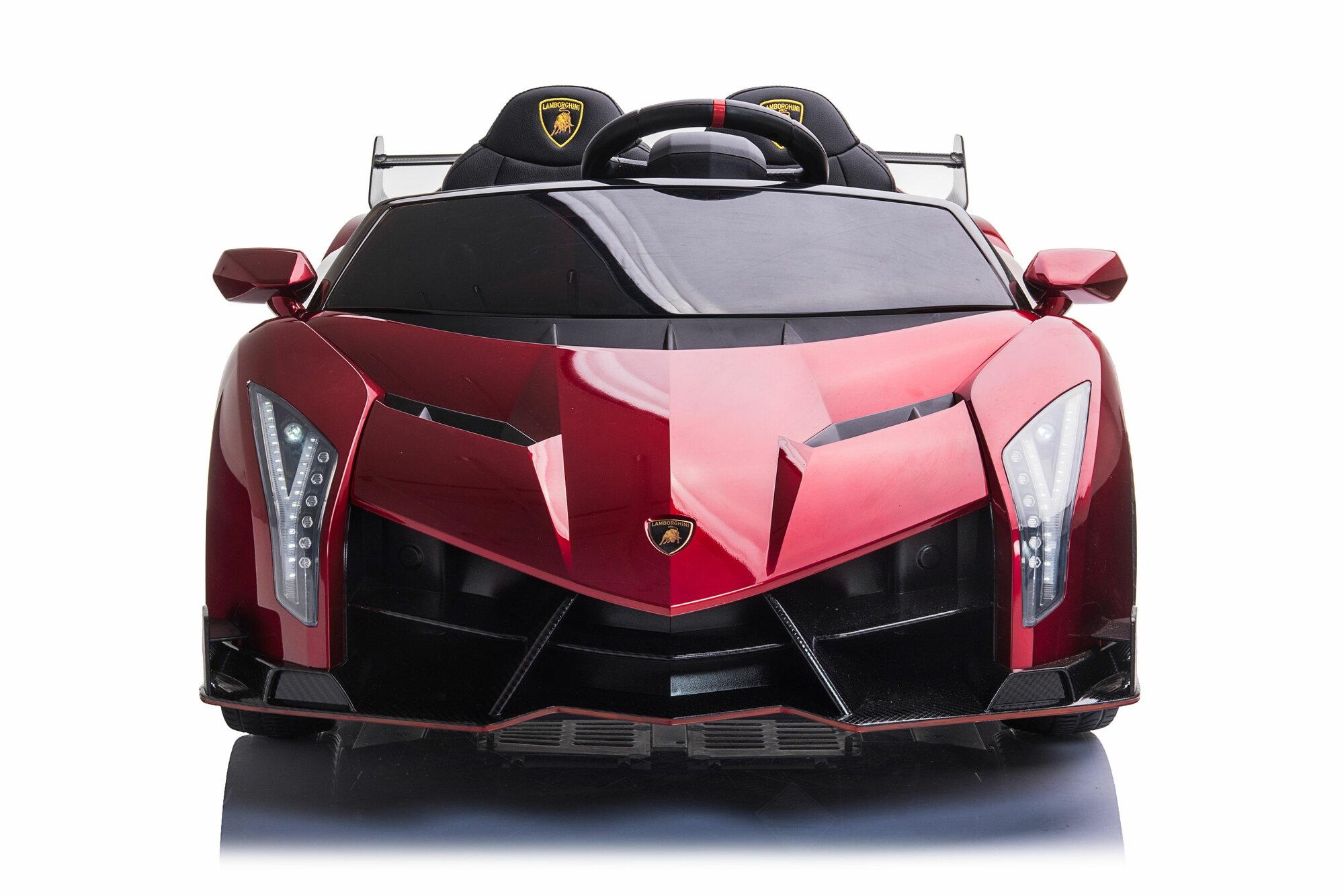 Электромобиль детский полноприводный Lamborghini Veneno XMX615 4х4 красный