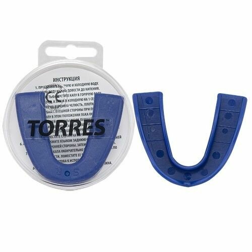 Капа боксерская TORRES PRL1021BU, термопластичная, синий