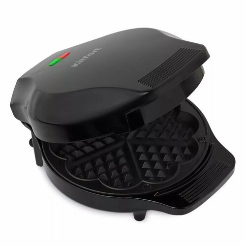 Вафельница электрическая Kitfort КТ-1664 1000 Вт бельгийские чёрно-серебристая 400900₽