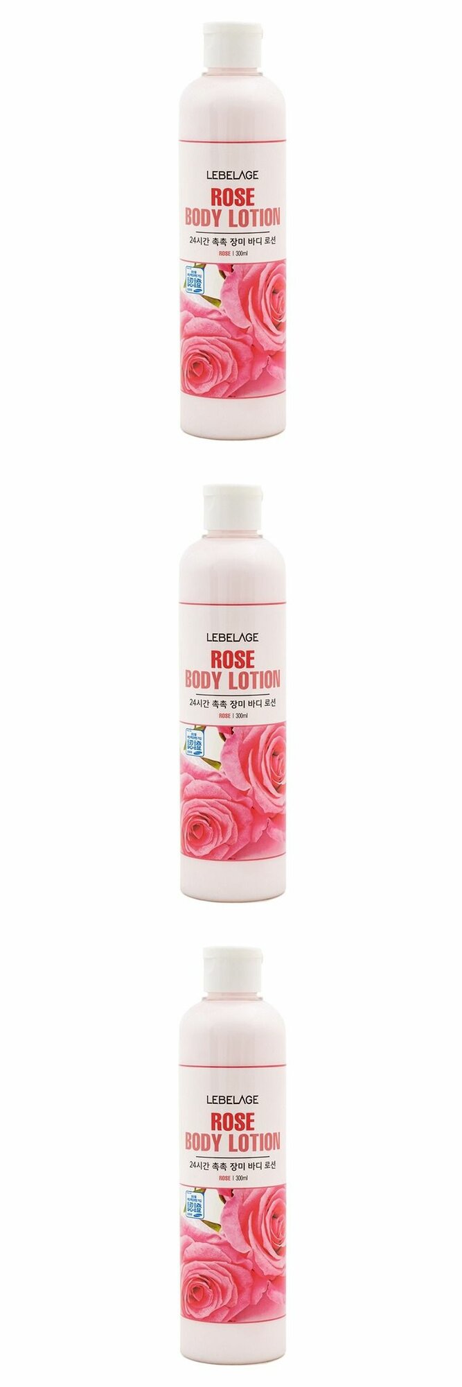 Lebelage Лосьон для тела Rose Body Lotion, с экстрактом розы, 3 шт.