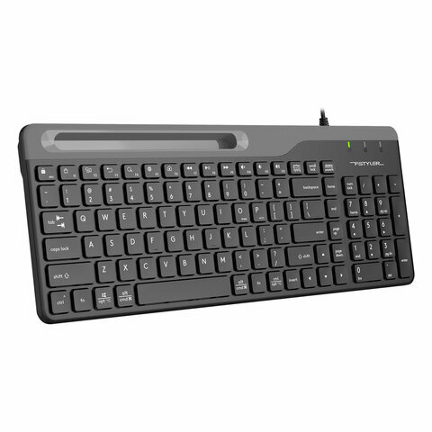 Клавиатура проводная A4TECH Fstyler FK25, USB, 103 кнопки, черная, 1530215 — фото 1