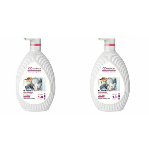 Meluoka Гель для деликатной стирки Fresh Apple, 1000 гр, 2 шт