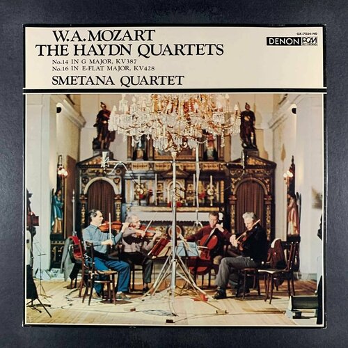 W.A. Mozart, Smetana Quartet - The Haydn Quartets - No.14 In G Major, KV387 / No.16 In E-Flat Major, KV428 (Виниловая пластинка)