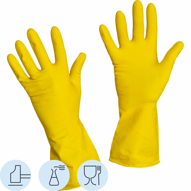 Перчатки Gward Lotus для мытья посуды и чистки сантехники, размер S