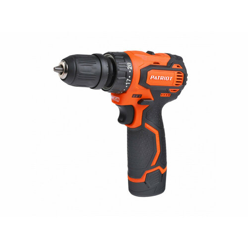 Дрель-шуруповерт аккумуляторная PATRIOT BR 368Li две АКБ Li-Ion 12 В 20 Ач 45 Нм 2 скорости кейс арт 180201368 8199₽