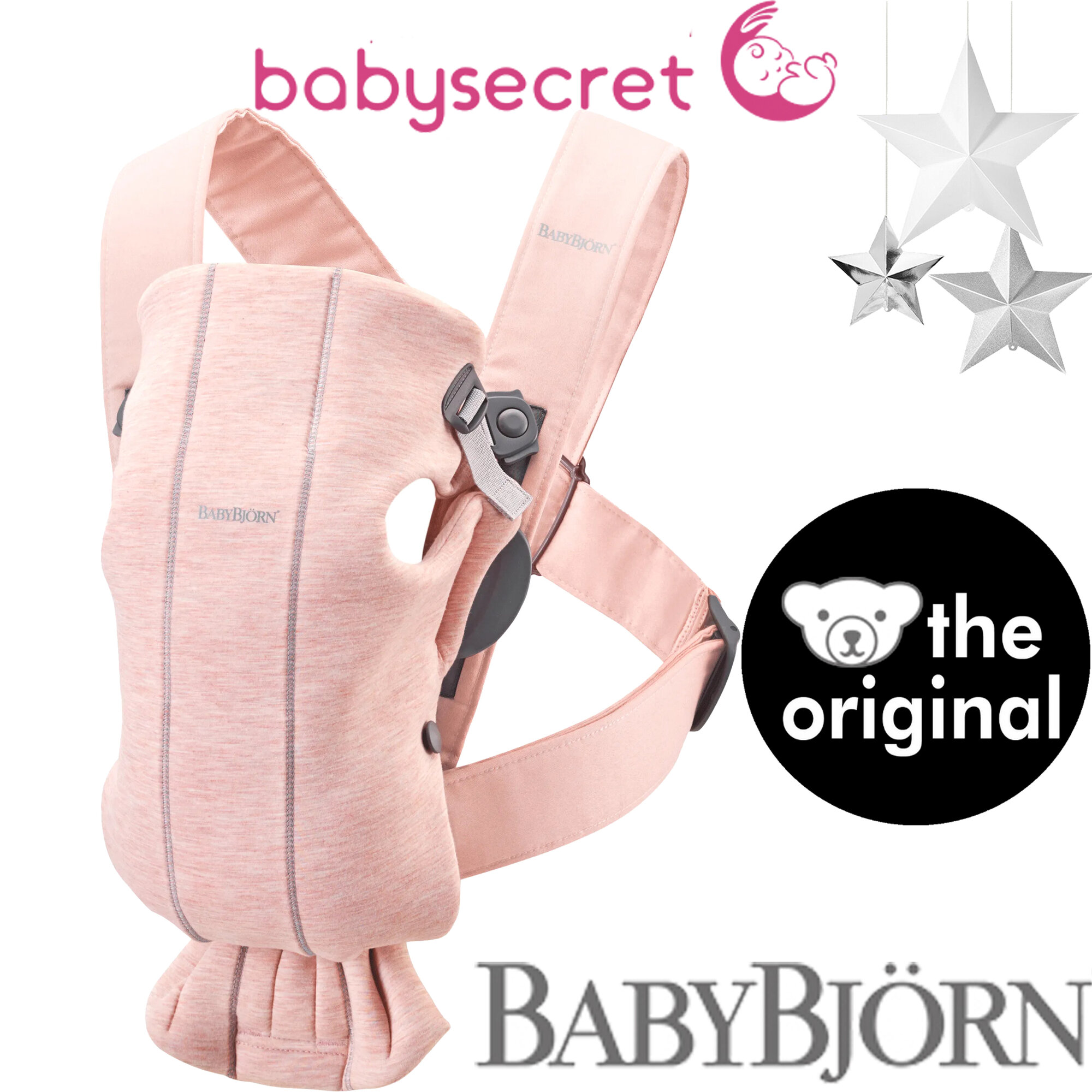 Рюкзак-Кенгуру для новорожденных BabyBjorn Mini 3D Jersey 0210.77 (light pink)