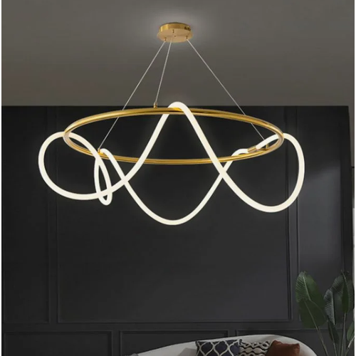 Люстра подвесная бронзовая 2734600 C D600H300 90W 3000-6500К с пультом 15250₽