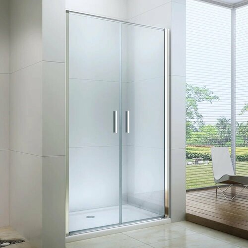 Душевая дверь в нишу Berges Wasserhaus Legos LS-3 120 см профиль хром стекло прозрачное 062027 26990₽