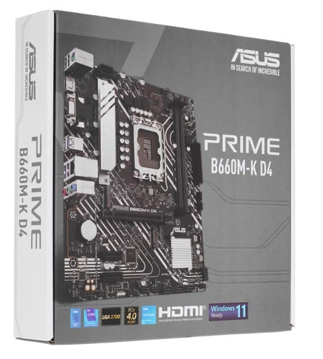 Материнская плата ASUS PRIME B660M-K D4 Retail