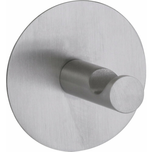 Крючок самоклеющийся AXENTIA из нержавеющей стали круглый, 5 х 4,5 см.