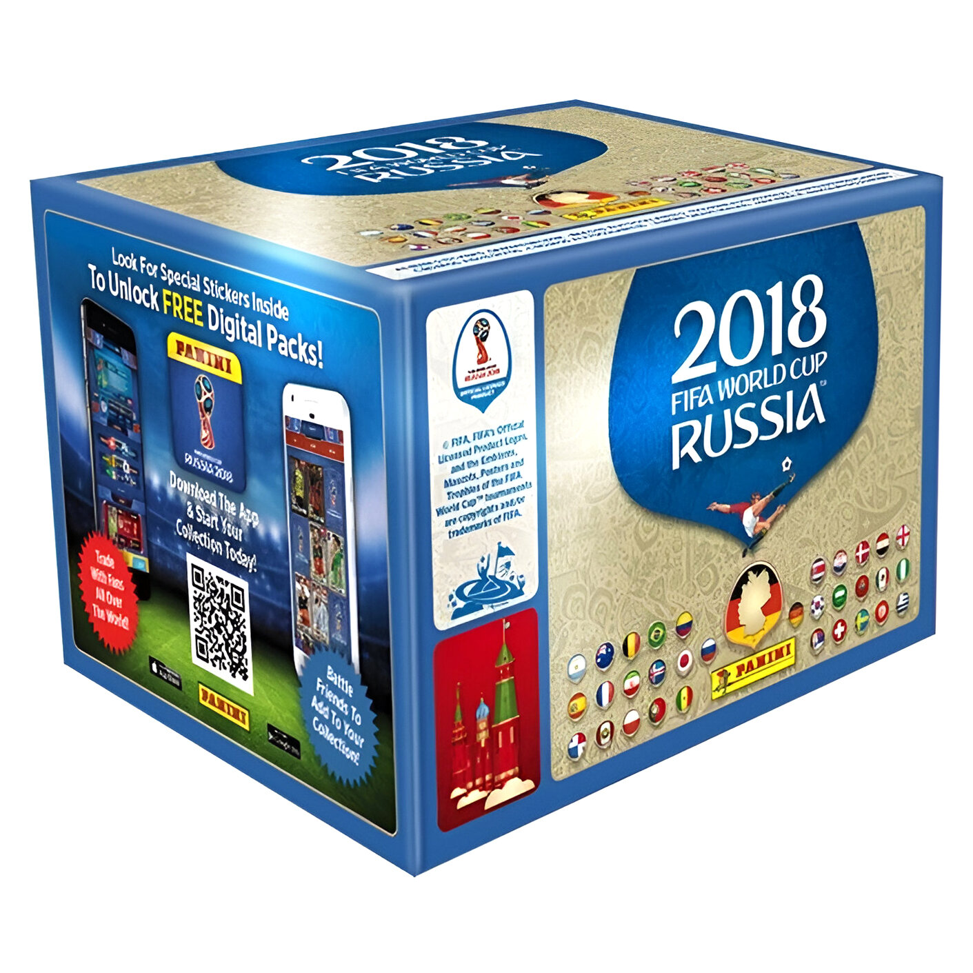 Бокс Panini Чемпионат мира по футболу FIFA 2018 (500 наклеек)