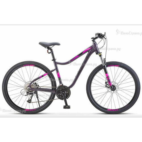 Женский велосипед Stels Miss 7700 MD 27.5 V010 (2023) 17 Темно-фиолетовый (156-170 см) женский велосипед stels navigator 110 lady 1 sp v010 2023 17 розовый 161 178 см