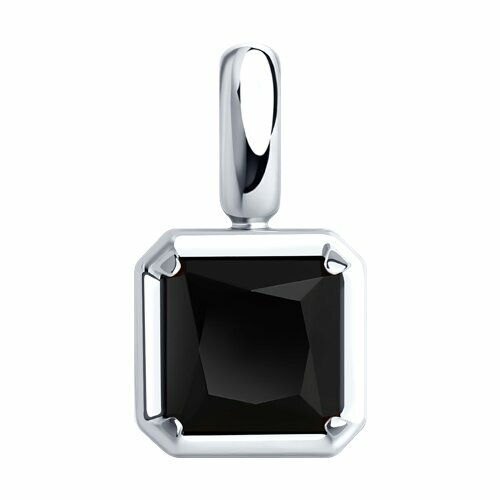 Подвеска Diamant online, серебро, 925 проба, оникс