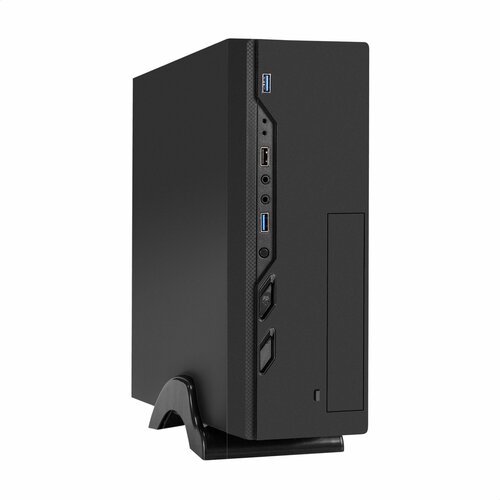 Корпус Desktop ExeGate MI-208U2-M400 (mini-ITX/mATX, БП M400 с вент. 8см, 1*USB+2*USB3.0, аудио, черный) EX296296RUS