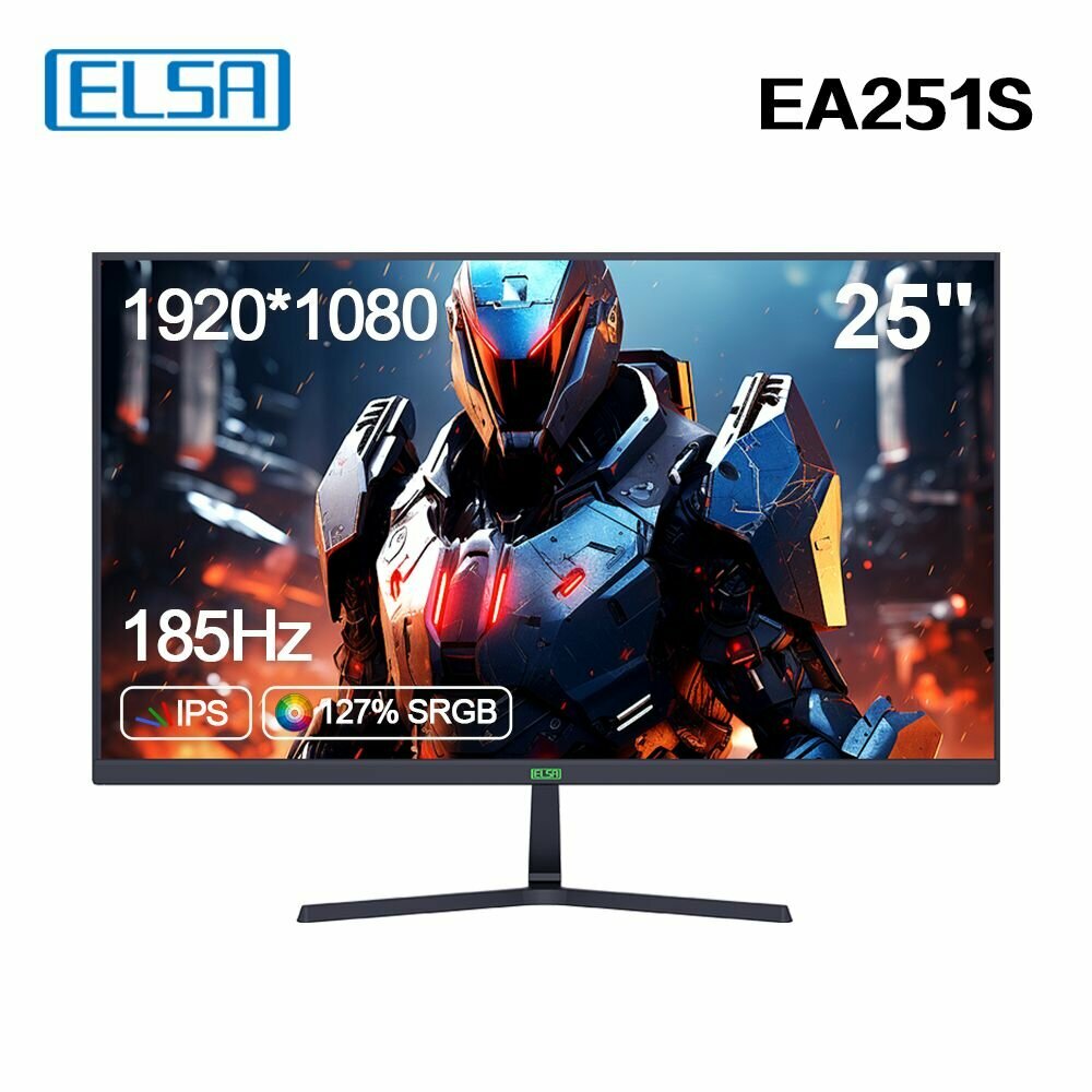 ELSA Monitor EA251S BLACK/25"/FHD 1920*1080/185Hz/IPS/VESA