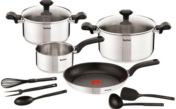 Набор посуды Tefal Comfort Max C973SB34 11 пр. серебристый