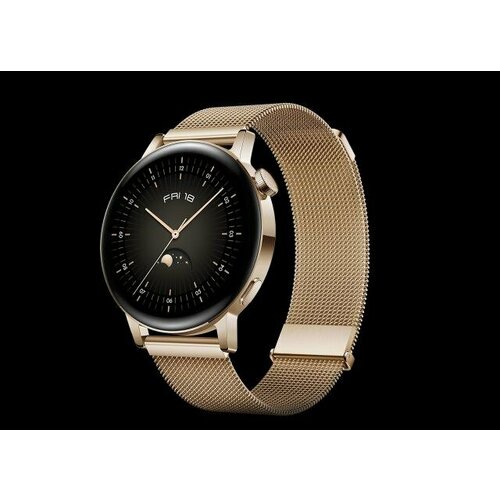 Смарт-часы Huawei Watch GT 3 Milo-B19V, 42мм, 1.32, Gold / gold смарт часы smart watch gt3 max черные