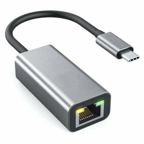 Сетевая карта RJ-45 KS-is KS-483 USB3.0 Type-Cm на LAN Ethernet кабель адаптер AX88179A - чёрный сетевая карта rj 45 ks is ks 339b usb2 0 type c на lan ethernet кабель адаптер хаб три порта rtl8152b чёрная