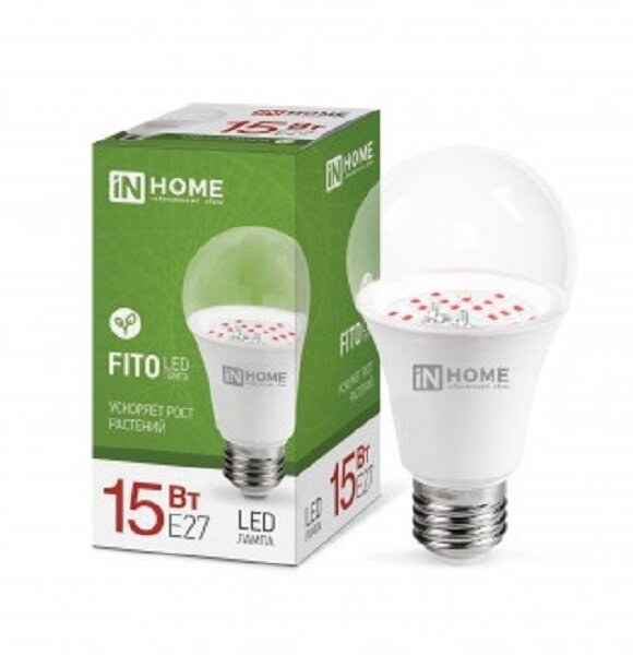 Лампа светодиодная LED-A60-FITO 15Вт 230В Е27 In-Home 016.5246