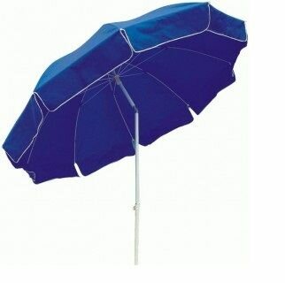 Зонт пляжный с наклоном для сада 160см полиэстер синий