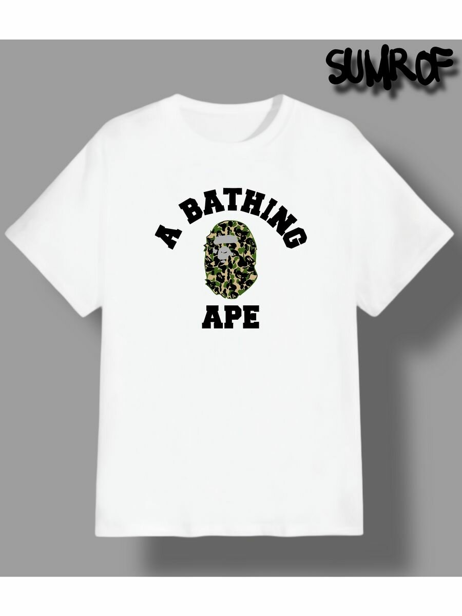 Футболка Zerosell с надписью A Bathing Ape