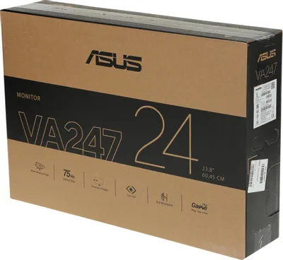 Монитор 23,8" ASUS VA247HE, FHD, VA, HDMI, VGA, DVI, Черный VA247HE - фото №17