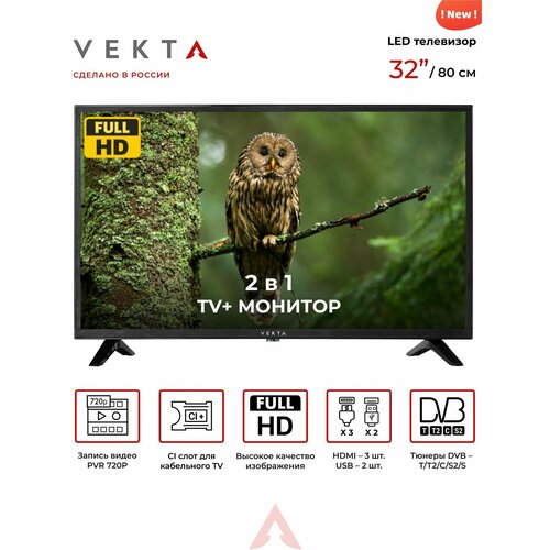 Телевизор VEKTA LD-32SF4350BT 2244000₽