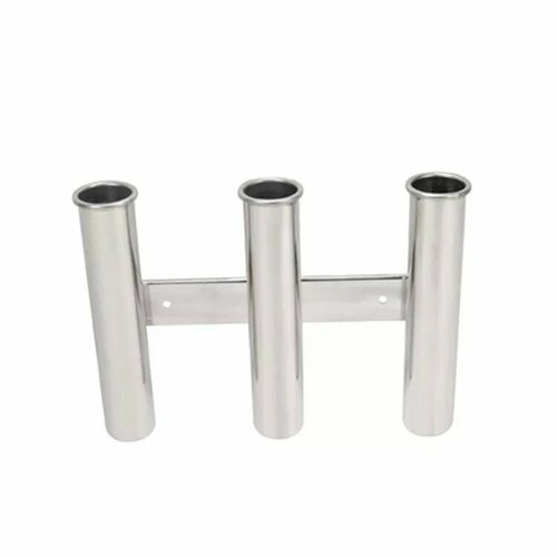 Держатель удилища/спиннинга тройной, нерж сталь.