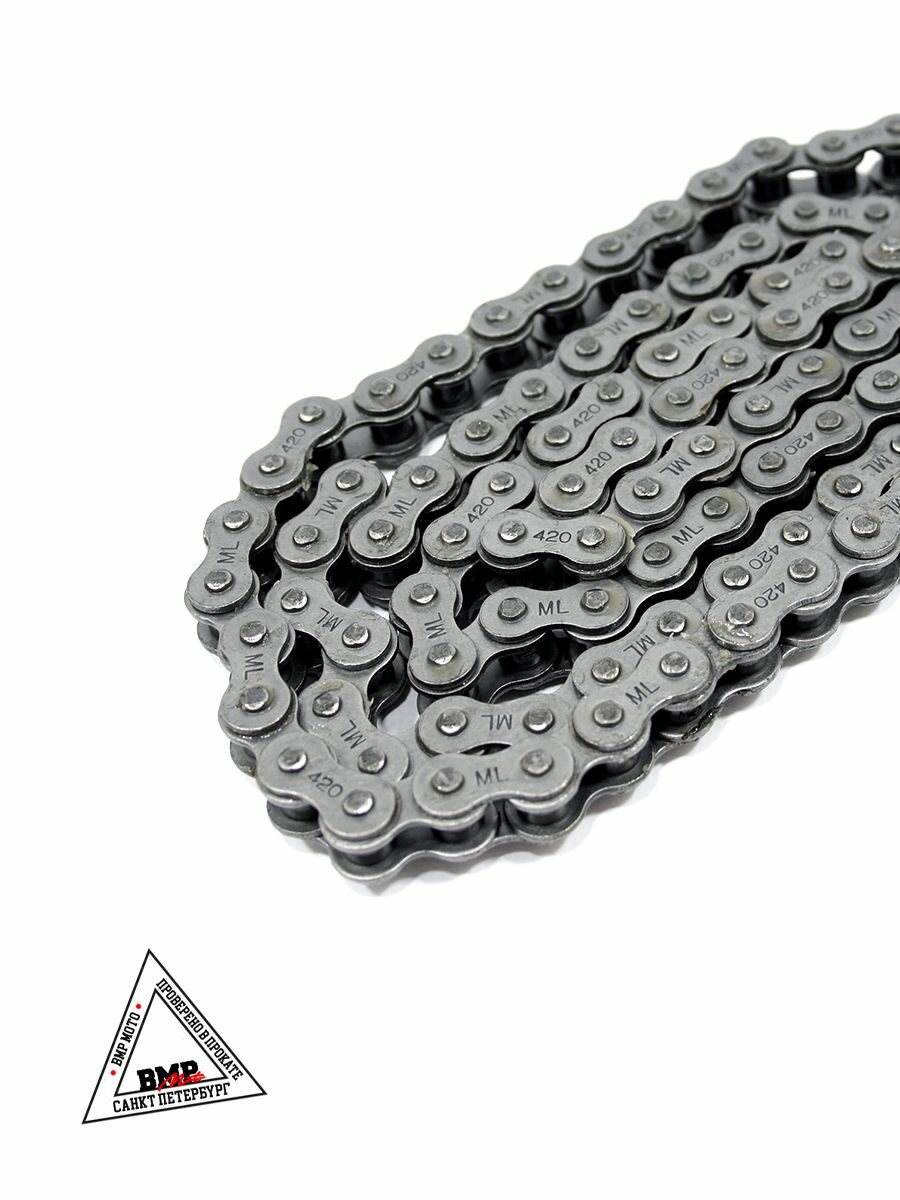 Цепь приводная 420 x 98 для мопеда Альфа / Дельта 139FMB 147FMH 152FMH ATV — фото 1