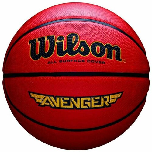 Мяч баскетбольный WILSON Avenger, WTB5550XB, размер 7, резина, бутиловая камера, оранжевый