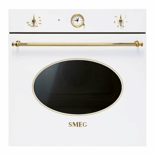 Многофункциональный духовой шкаф 60 см Smeg Coloniale SF800B белый электрический духовой шкаф smeg sf800b белый золотой