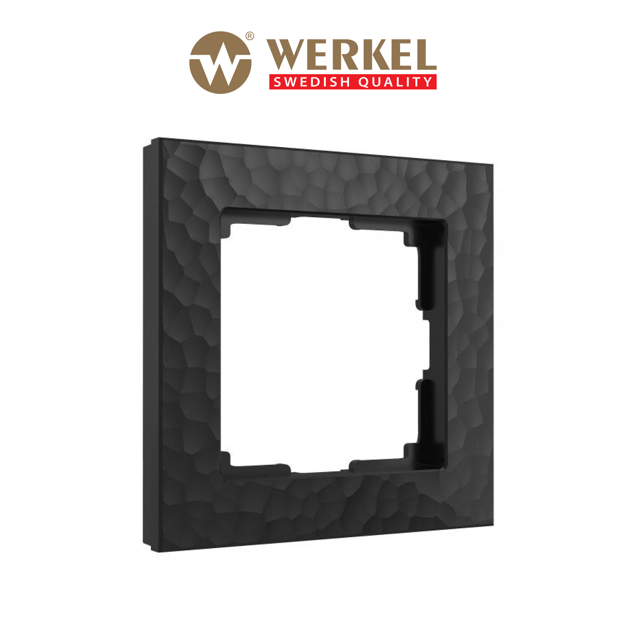 Рамка из пластика на 1 пост Werkel Hammer W0012408 черный