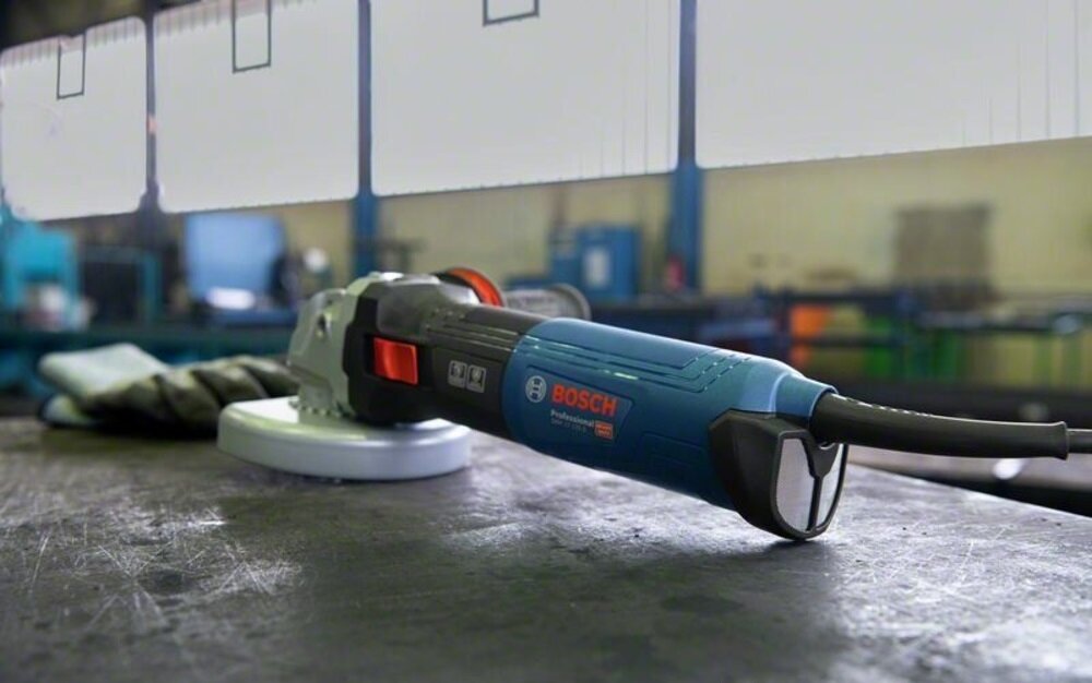 Угловая шлифмашина Bosch GWS 17-125 S, 1700 Вт, 11500 об/мин, 06017D0300 - фото №16